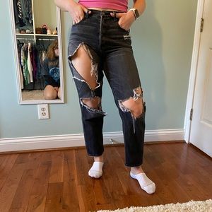 AE ripped boyfriend jean